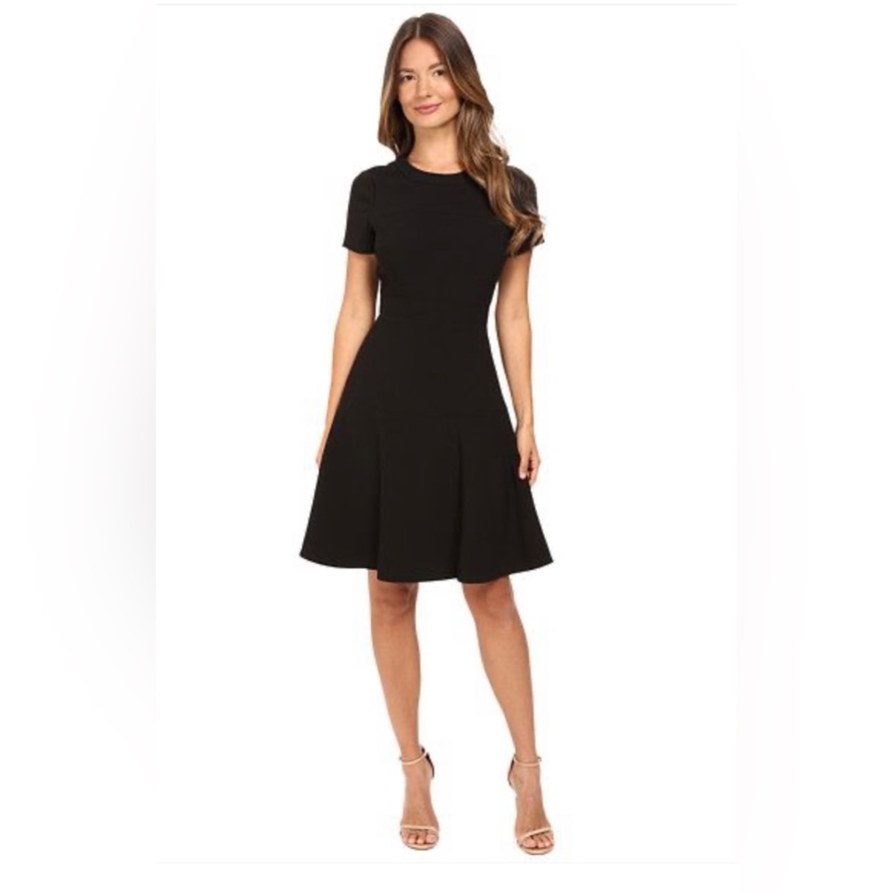 Kate spade black crepe flip dress size 2
